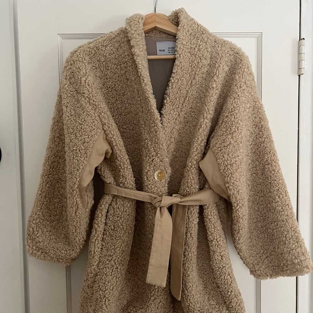 Loup Valentina Sherpa Wrap Coat